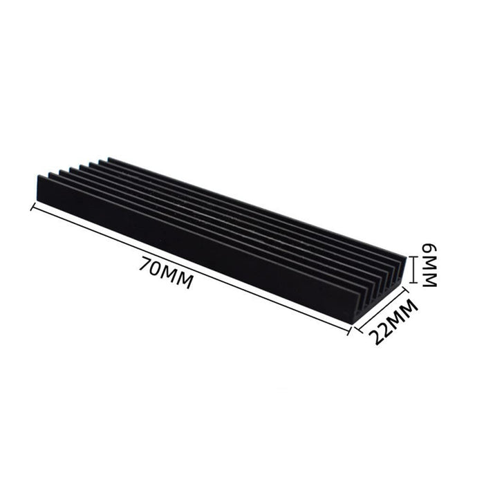 70x22x6MM M.2 SSD Hard disk Heat Sink With Thermal Pad