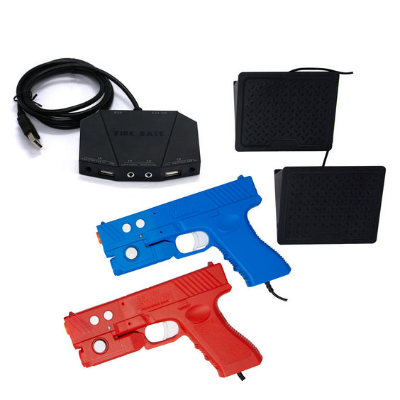 Retro Shooter 2 Light Gun Bundle With Pedal for PC or Pandora